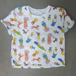 Simpsons cropped tshirt